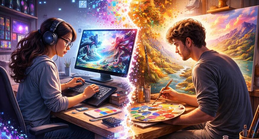Digital Art vs. Traditional Art_Finding Balance in a Changing Creative World